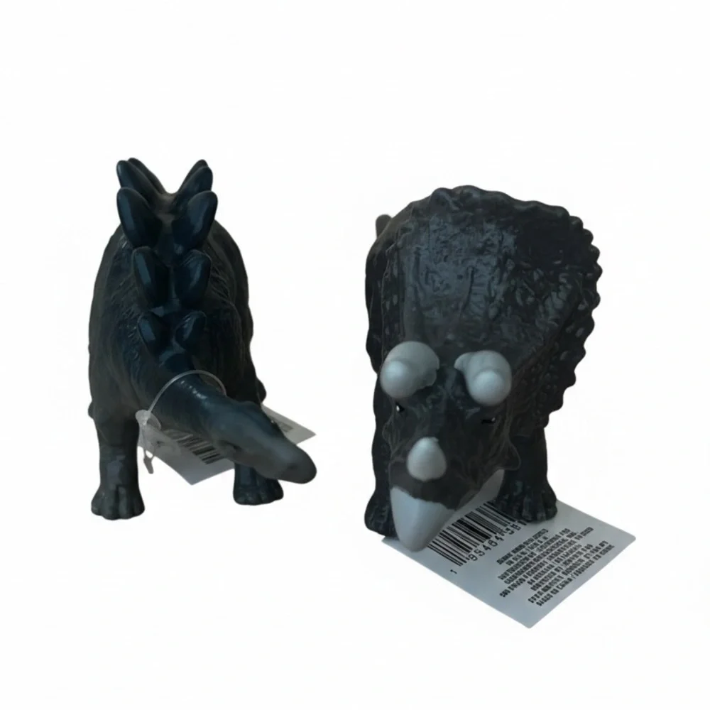 Wild Creatures Stegosaurus and Triceratops Dinosaur Action Figures NWT